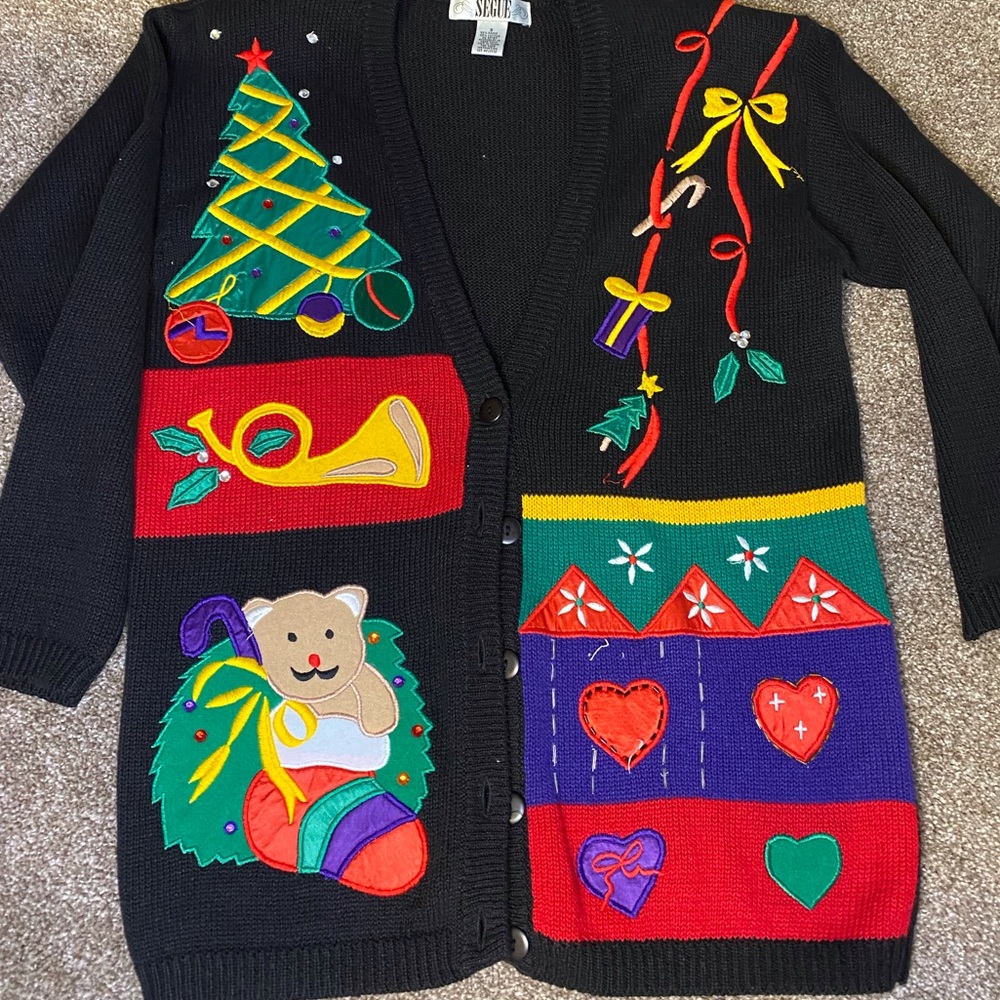 Segue vintage Christmas Cardigan